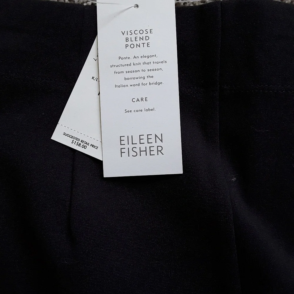 Eileen Fisher women charcoal knit pencil skirt size PP New